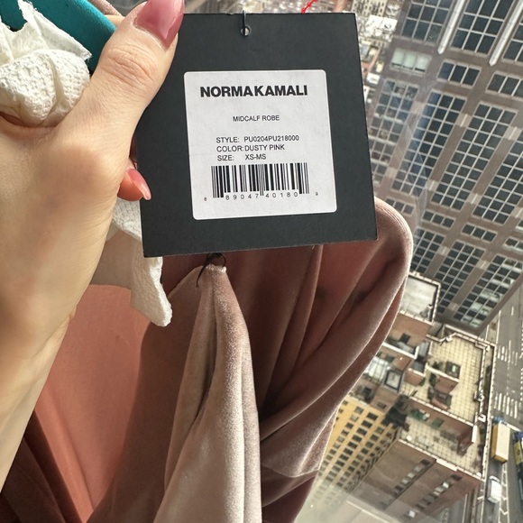Norma Kamali beauty pink robe xs - Picture 2 of 6